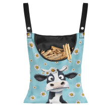 Washable Hanging Clothespin Bag with Large Opening, Pantry Organizer for Storage Bags – Compatible with Daisy Cow