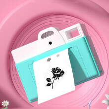 Kid's Instant Print Camera High Definition Student instants Printable Photographed And Recorded Printable Photos Easy To Carry Mint Green