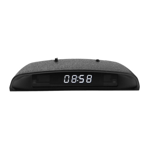 Vehicle Clock Digital LED Timer Black High Precision