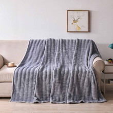 Blankets Queen Size, Hwkond Solid Colour Flannel Rabbits Hair Blanket Nap Cover Blanket Heavy Sofa Blanket Velvet Blanket(Gray#1,100x150cm)