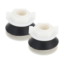 2Pcs White Plastic Toilet Tank Plug Replacement with Airtight Seal for Home Bathroom Use
