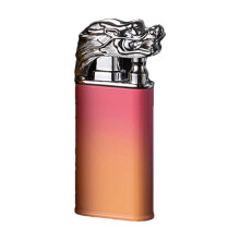 Briquet en métal à double flamme, conversion directe en flamme nue, briquet en métal de forme unique