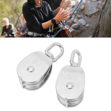 Heavy Duty Stainless Steel M50 Double Pulley Block 400KG Capacity