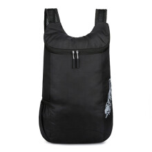 Outdoor-Rucksack, wasserdicht, faltbar, faltbar, Campingrucksack für Damen und Herren, Schwarz