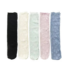 Vintage Sheer Socks,Summer Transparent Flower Ankle Socks,Thin Mesh Lace Elastic Jacquard Glass Silk Socks