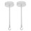 1 Pair Ceiling Hooks for Hanging Light Chandelier Wall Electric Wire Cable Cord 6