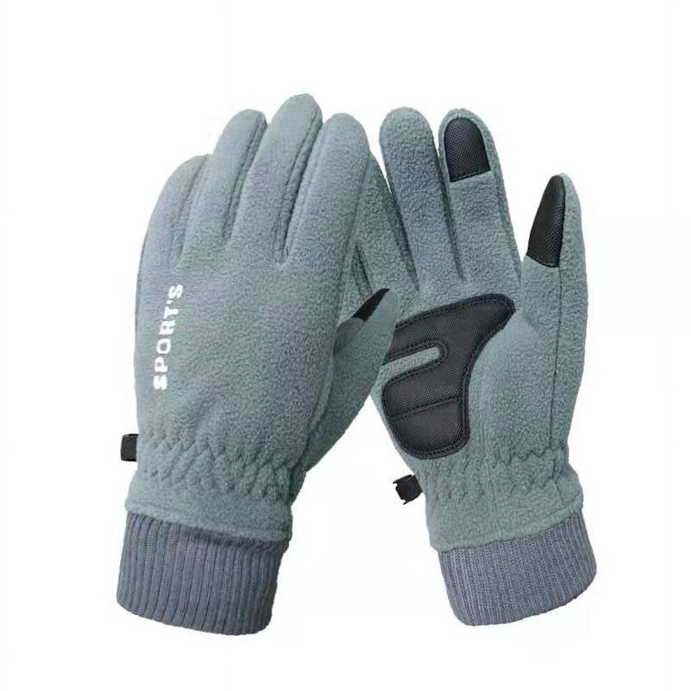 Polar Fleece Gloves Unisex Waterproof Windproof Thermal Black 9027700700185