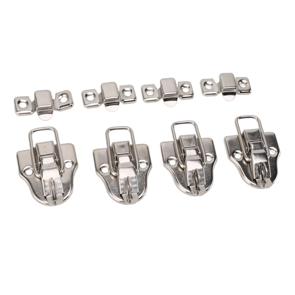 Duckbilled Box Hasp Lock - Vintage Cabinet Catch With 32 Screws For Salon Use 8721387625656
