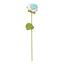 16.54" Woven Rose Vase Filler – Hand-Crocheted Petals, Soft Wool, Colorful Frame for Wedding, Table Centerpiece & Home Decor