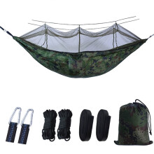 Tree Hammocks 8.534.59FT Double Parachute Cloth Mosquito Proof Hammock with Mosquito Bill Standing Suncreat Hammock for Outside Camping