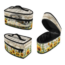 Travel Iron Storage Case Sunflower Pattern Portable Iron Case Smooth Zipper, Case Only