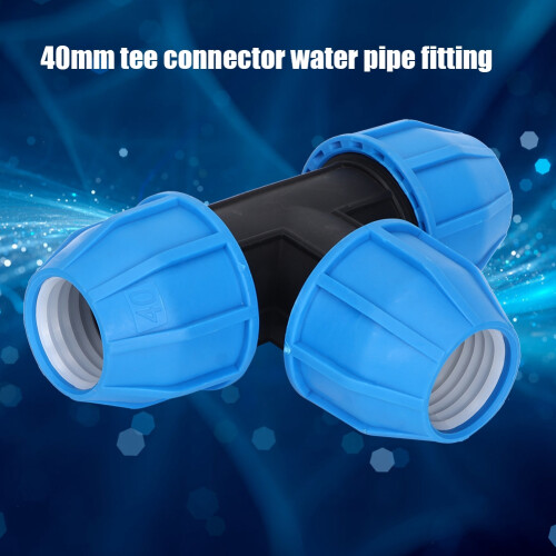 PE Plastic 40mm Tee for Water Pipe Fittings