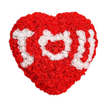 Mini roses artificielles préservées en forme de cœur pour le bricolage, les mariages, la Saint-Valentin, les fêtes et la décoration intérieure