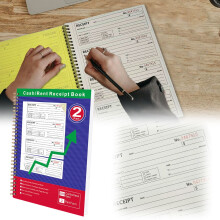 Multipurpose Receipt Book with Carbon Copy, Invoice & Lease Forms, Commercial Ledger for Small Business & Foreign Trade