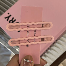 (3) Glossy Metal Hair Clips for Wedding & Party
