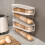2-Pack Auto Rolling Egg Dispenser, 12-Egg Capacity, Easy-Load Cascading Rack for Kitchen/Pantry/Fridge – Compatible with Standard Eggs 1