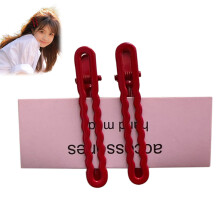 (4) Glossy Metal Hair Clips for Wedding & Party