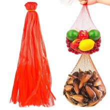 Reusable 70cm Red Mesh Food Storage Bags (50/100/200 pcs) – Washable Produce, Seafood, Onion, Potato, Garlic, Toy Bags