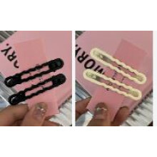 (6) Glossy Metal Hair Clips for Wedding & Party