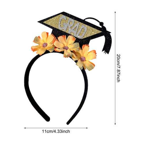 (1) Graduation Hat Headband - Party Photo Prop