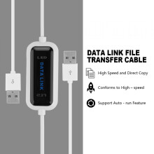 Cabo de transferência CHICIRIS, cabo de transferência de dados, cabo de ponte USB 2.0 para transferência de arquivos e dados entre laptops e PCs