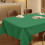 Nappe jetable en plastique – Vert foncé 137  183 cm 1