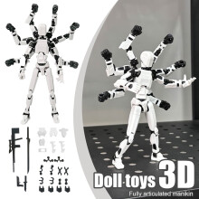 Assembly Completed T13 Action Figures,Dummy 13 Action Figure, Lucky 13 3D Printed Action Figure - The Ultimate Hero for Action-Packed Playtime