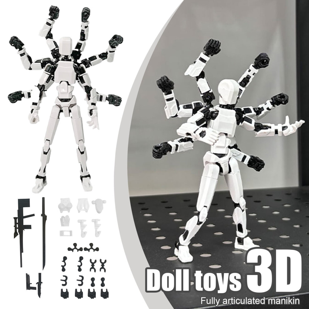 Assembly Completed T13 Action Figures,Dummy 13 Action Figure, Lucky 13 3D Printed Action Figure - The Ultimate Hero for Action-Packed Playtime
