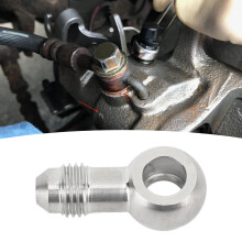 Stainless Steel Fuel Line Fitting 8mm to AN-4 Oil Connector for Cars & Trucks