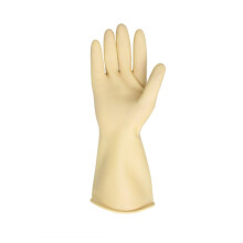 Rubber Dishwashing Gloves Long Cuff 15 Inch White Large
