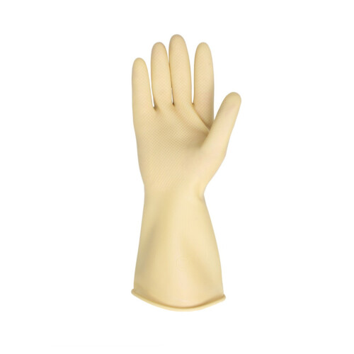 Rubber Dishwashing Gloves Long Cuff 15 Inch White Large