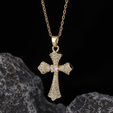Cross Pendant Necklace for Women Zircon Niche Cross Pendant Necklace for Women Jewelry Valentines Day
