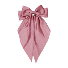 (Pink, Satin style) Elegant Bowknot Hair Clip for Any Occasion