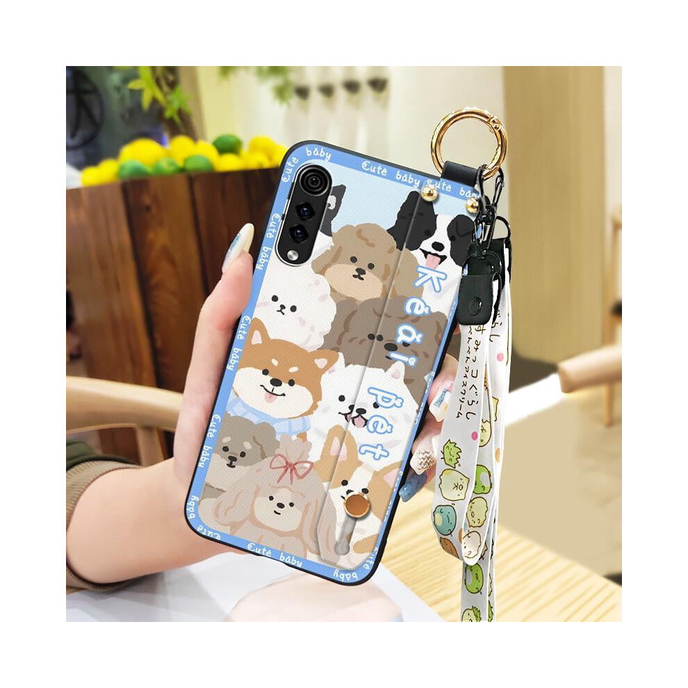 Lg Velvet 4G/5G Phone Case With Wristband, Cartoon Ring Kickstand, Anti-Dust & Dirt-Resistant Soft Cover 9165521917877