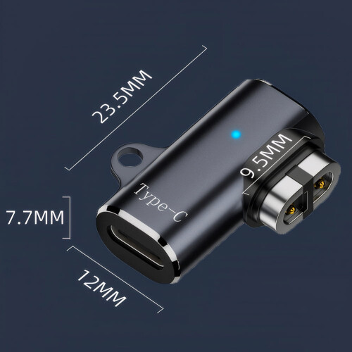 USB-C til magnetisk adapteroplader til Aftershokz hovedtelefoner (sidebøjning) 1