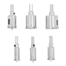 Diamond Hole Saw Kit 16-35mm for Marble Granite Glass | Hard Brazed Drill Bit