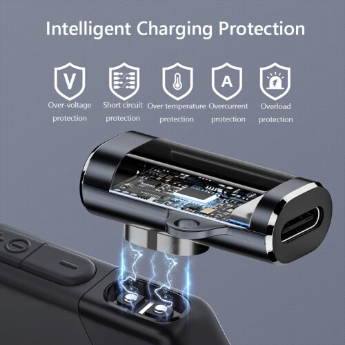 USB-C til magnetisk adapteroplader til Aftershokz hovedtelefoner (sidebøjning) 2