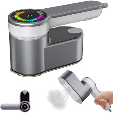 Mini fer à vapeur pour vêtements, 6 modes, fer portable 2 en 1 (repassage à sec/humide), chauffe en 10 secondes, rotation à 180 – Compatible