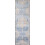 Layla Oriental Distressed Area Rug Blue Tangerine 2