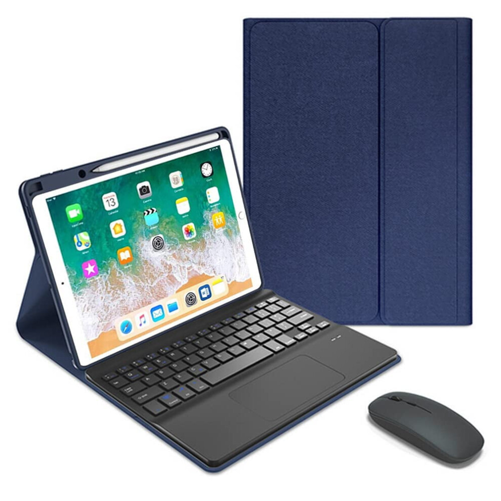 Slim Cloth Keyboard Case & Mouse Compatible With Ipad Pro 12.9" (1St/2Nd Gen, 2015/2017), Detachable Wireless Keyboard, Pink 9009879509059
