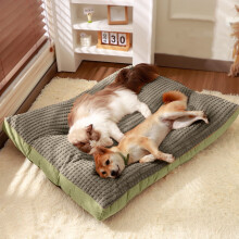 Ultra Soft Washable Pet Bed – Cozy Fleece Dog & Cat Mat, Compatible with Small, Medium, Large, Jumbo Crates