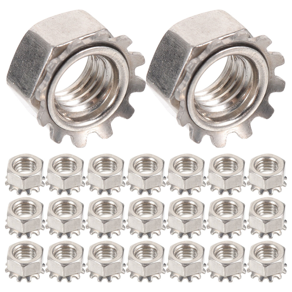 Stainless Steel Lock Nut & Washer Set M5 - 50Pcs 974856503797