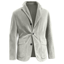 Herren Cordjacke, warm, mit Taschen, grau, XXL