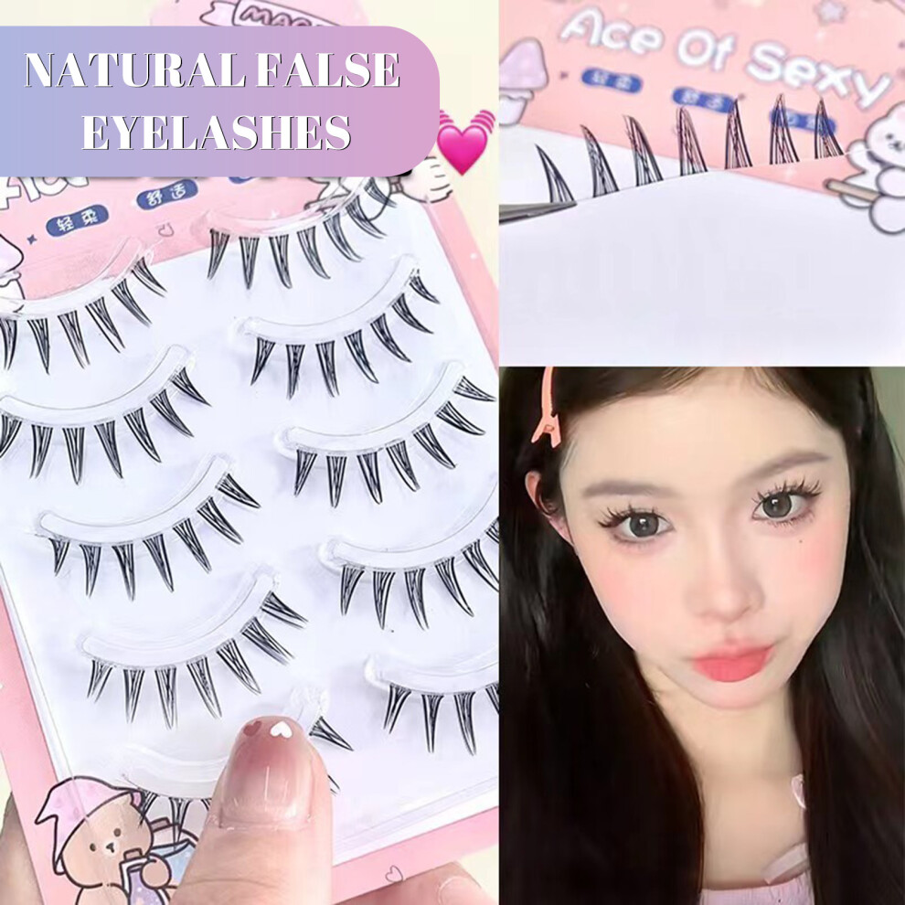 Dachuang Beauty Light 5 Pairs Soft Wispy Lashes For Party Makeup