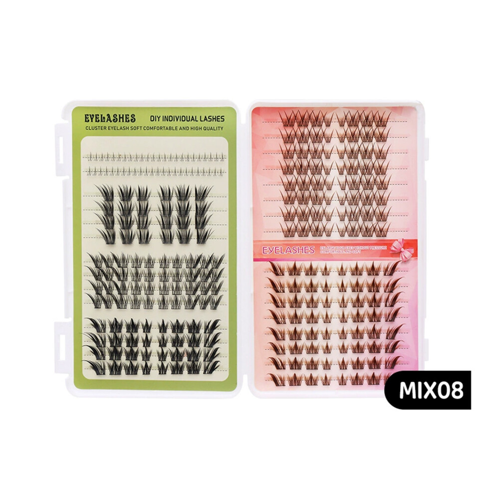Dachuang Beauty Black (Mix08) Fluffy False Eyelashes For Daily & Stage Makeup