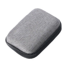 Carcasă încărcător, mini organizator de cabluri cu fermoar pentru unități USB, adaptor de alimentare, căști, cabluri etc., cu un singur strat