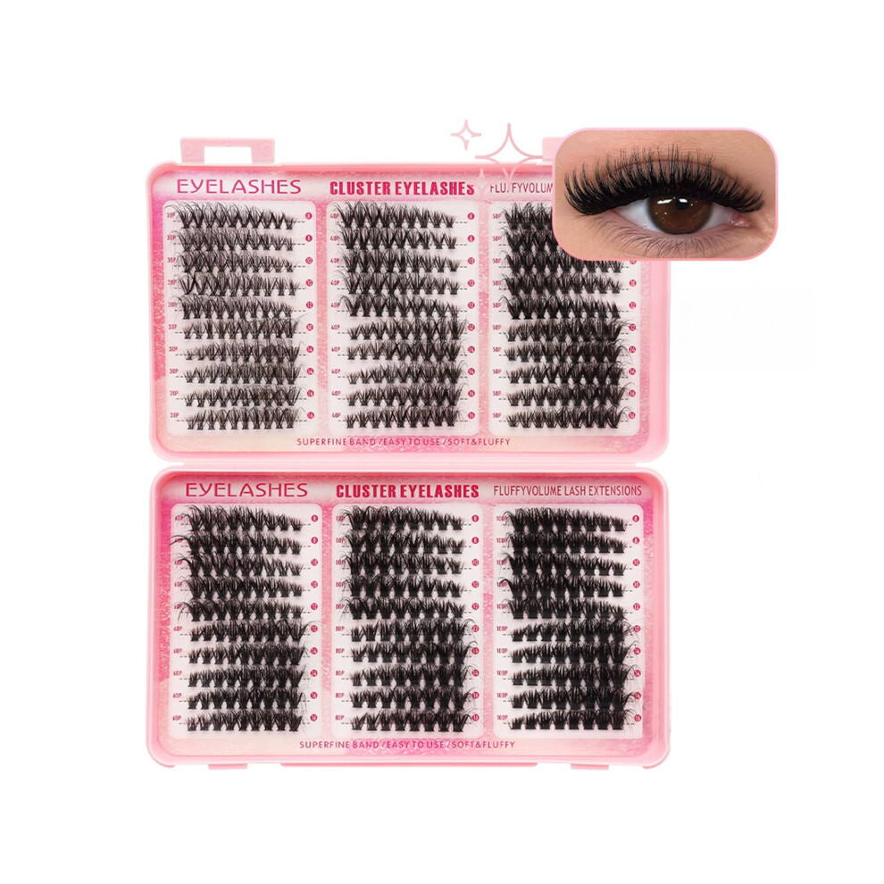 Dachuang Beauty Black (Dmix60) Fluffy False Eyelashes For Daily & Stage Makeup