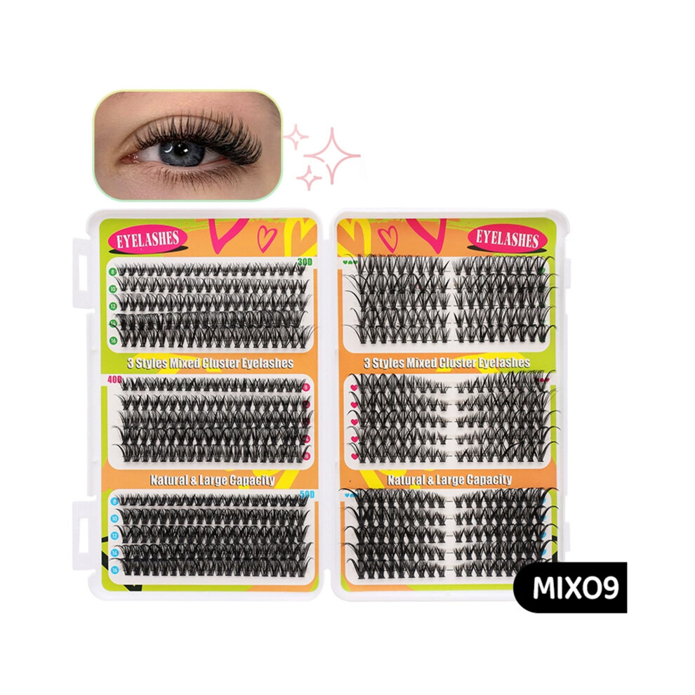 Dachuang Beauty Black (Mix09) Fluffy False Eyelashes For Daily & Stage Makeup