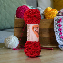 piezas de hilo de chenilla suave, delicado y cálido, de textura aterciopelada, para gorros, suéteres, muñecas y manualidades.