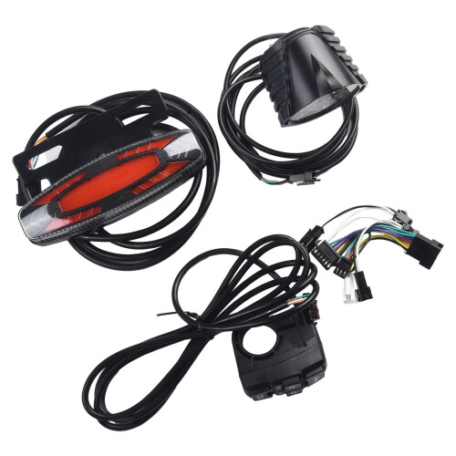 Λάμπα προβολέα 1 τεμ. 12W υψηλής ισχύος 36V/48V ABS πλαστικά πίσω φώτα ποδηλάτου φλας 1